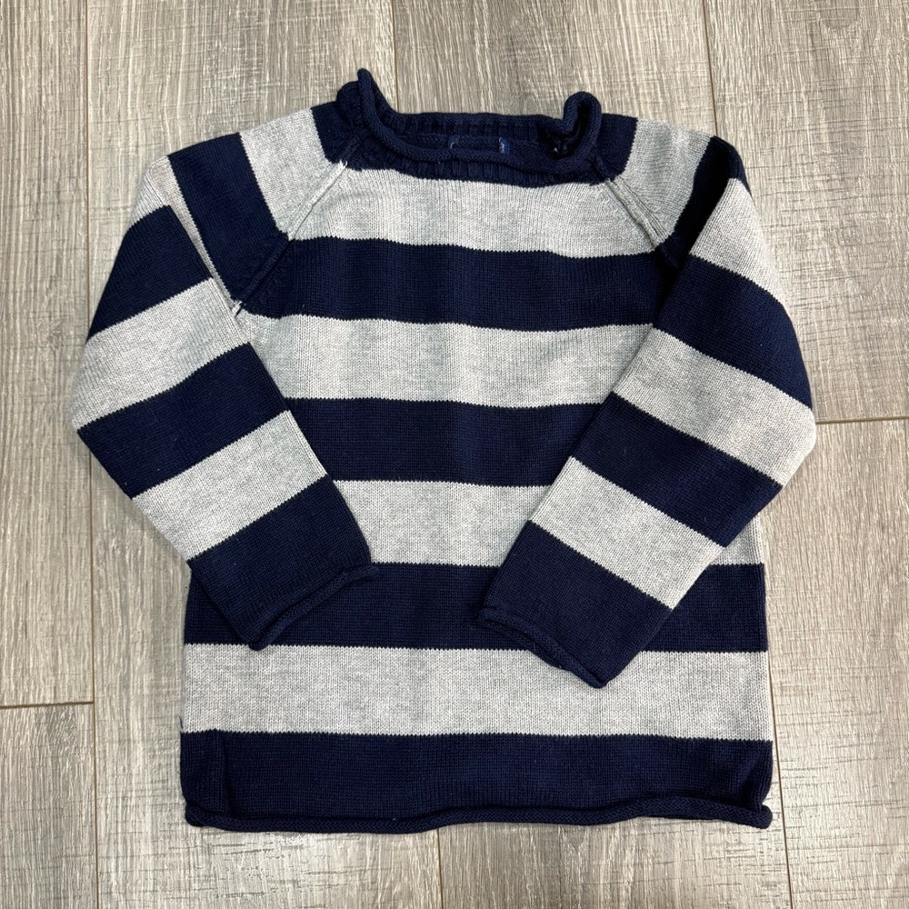 Source Unknown Navy and Gray Kids Sweater